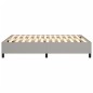 Boxspringbett Hellgrau 140x200 cm Stoff