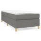 Boxspringbett mit Matratze Dunkelgrau 100x200 cm Stoff