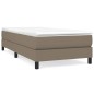 Boxspringbett Taupe 90x200 cm Stoff