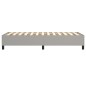 Boxspringbett Hellgrau 90x190 cm Stoff