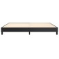 Boxspringbett Schwarz 200x200 cm Kunstleder