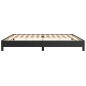 Boxspringbett Schwarz 200x200 cm Kunstleder