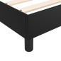 Boxspringbett Schwarz 200x200 cm Kunstleder