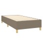 Boxspringbett Taupe 90x200 cm Stoff