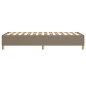 Boxspringbett Taupe 90x200 cm Stoff