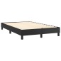 Boxspringbett mit Matratze Schwarz 120x200 cm Kunstleder