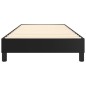 Boxspringbett Schwarz 100x200 cm Kunstleder