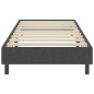 Boxspringbett Dunkelgrau Stoff 100x200 cm