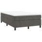 Boxspringbett Dunkelgrau 120x200 cm Samt