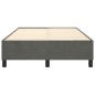 Boxspringbett Dunkelgrau 120x200 cm Samt