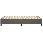 Boxspringbett Dunkelgrau 120x200 cm Samt