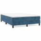 Boxspringbett Dunkelblau 140x190 cm Samt