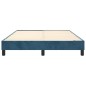 Boxspringbett Dunkelblau 140x190 cm Samt