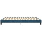 Boxspringbett Dunkelblau 140x190 cm Samt