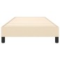 Boxspringbett Creme 90x190 cm Stoff