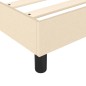 Boxspringbett Creme 90x190 cm Stoff