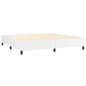 Boxspringbett Weiß 200x200 cm Kunstleder