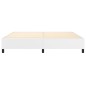 Boxspringbett Weiß 200x200 cm Kunstleder