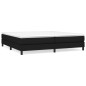 Boxspringbett mit Matratze Schwarz 200x200 cm Stoff