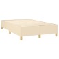 Boxspringbett Creme 120x200 cm Stoff