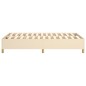 Boxspringbett Creme 120x200 cm Stoff