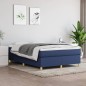 Boxspringbett Blau 140x200 cm Stoff