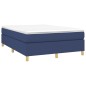 Boxspringbett Blau 140x200 cm Stoff