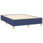 Boxspringbett Blau 140x200 cm Stoff