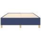 Boxspringbett Blau 140x200 cm Stoff