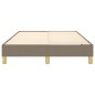 Boxspringbett Taupe 120x200 cm Stoff