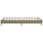 Boxspringbett Taupe 120x200 cm Stoff