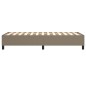 Boxspringbett Taupe 90x200 cm Stoff