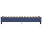 Boxspringbett Blau 90x200 cm Stoff