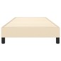 Boxspringbett Creme 100x200 cm Stoff