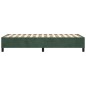 Boxspringbett Dunkelgrün 80x200 cm Samt