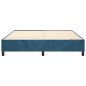 Boxspringbett Dunkelblau 200x200 cm Samt