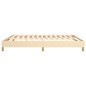 Boxspringbett Creme 180x200 cm Stoff