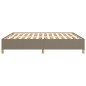 Boxspringbett Taupe 160x200 cm Stoff