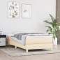 Boxspringbett Creme 80x200 cm Stoff