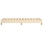 Boxspringbett Creme 80x200 cm Stoff