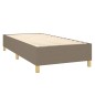 Boxspringbett Taupe 90x190 cm Stoff