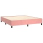 Boxspringbett Rosa 180x200 cm Samt