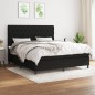 Boxspringbett mit Matratze Schwarz 160x200 cm Stoff