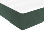 Boxspringbett mit Matratze Dunkelgrün 100x200 cm Samt