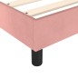 Boxspringbett mit Matratze Rosa 180x200 cm Samt