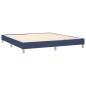 Boxspringbett Blau 160x200 cm Stoff