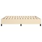 Boxspringbett Creme 180x200 cm Stoff