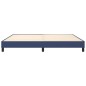 Boxspringbett Blau 200x200 cm Stoff