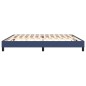 Boxspringbett Blau 200x200 cm Stoff