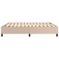 Boxspringbett Cappuccino-Braun 160x200 cm Kunstleder